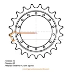SPROCKET EXC. CAT E200B