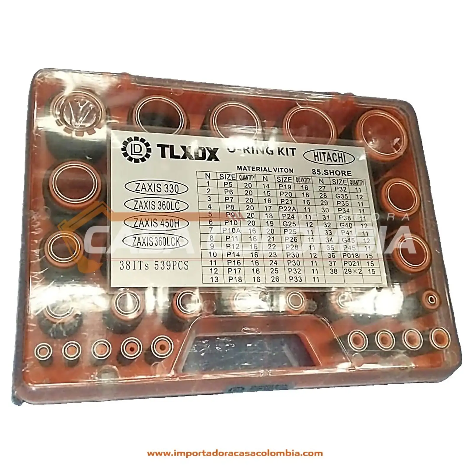 O-ring boxe top HITACHI CAJA ORING EXC. HITACHI